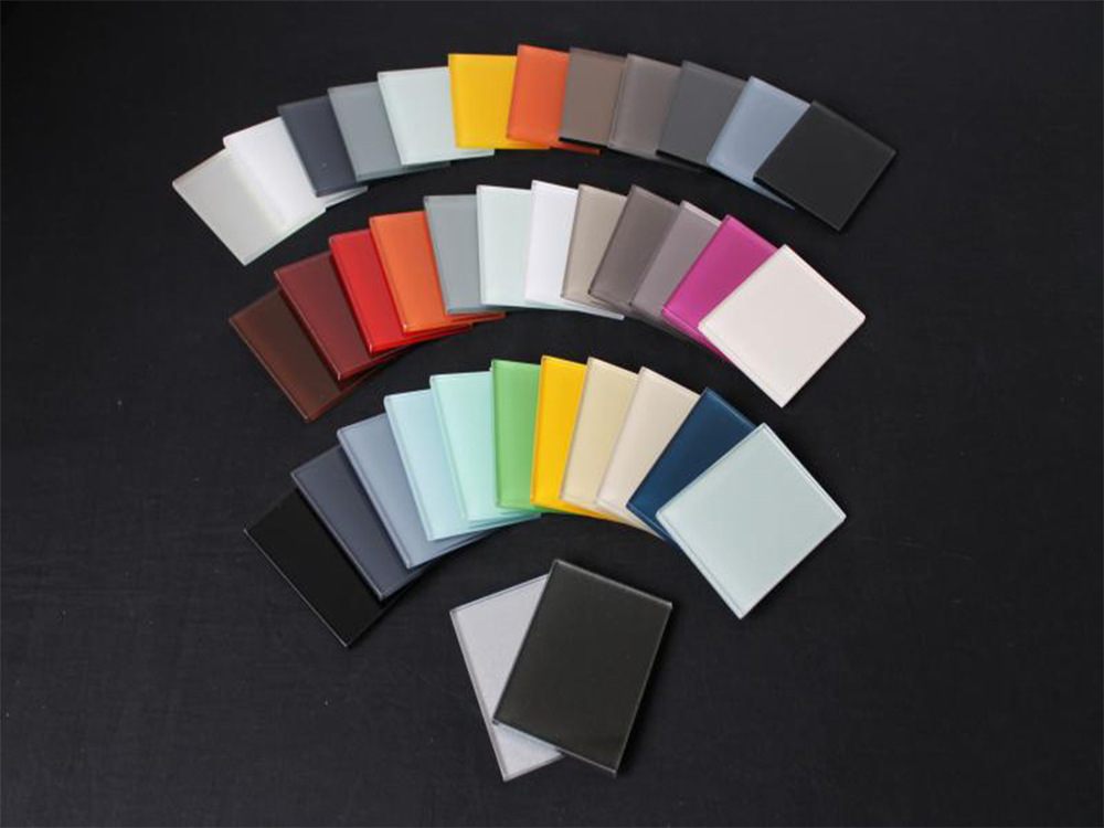 厂家生产烤漆玻璃5-19mm彩色丝印玻璃 烤漆钢化玻璃 支持定做加工