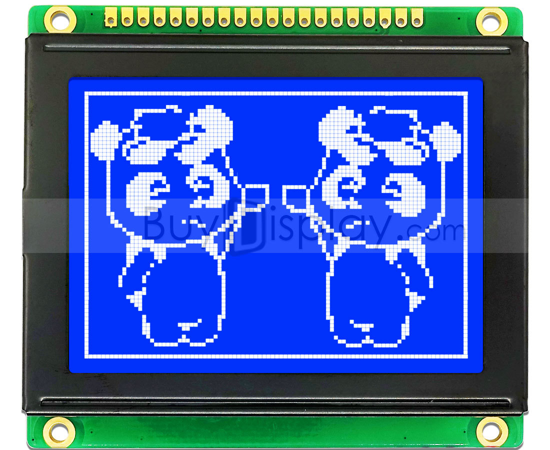 blue 128x64 spi graphic lcd di