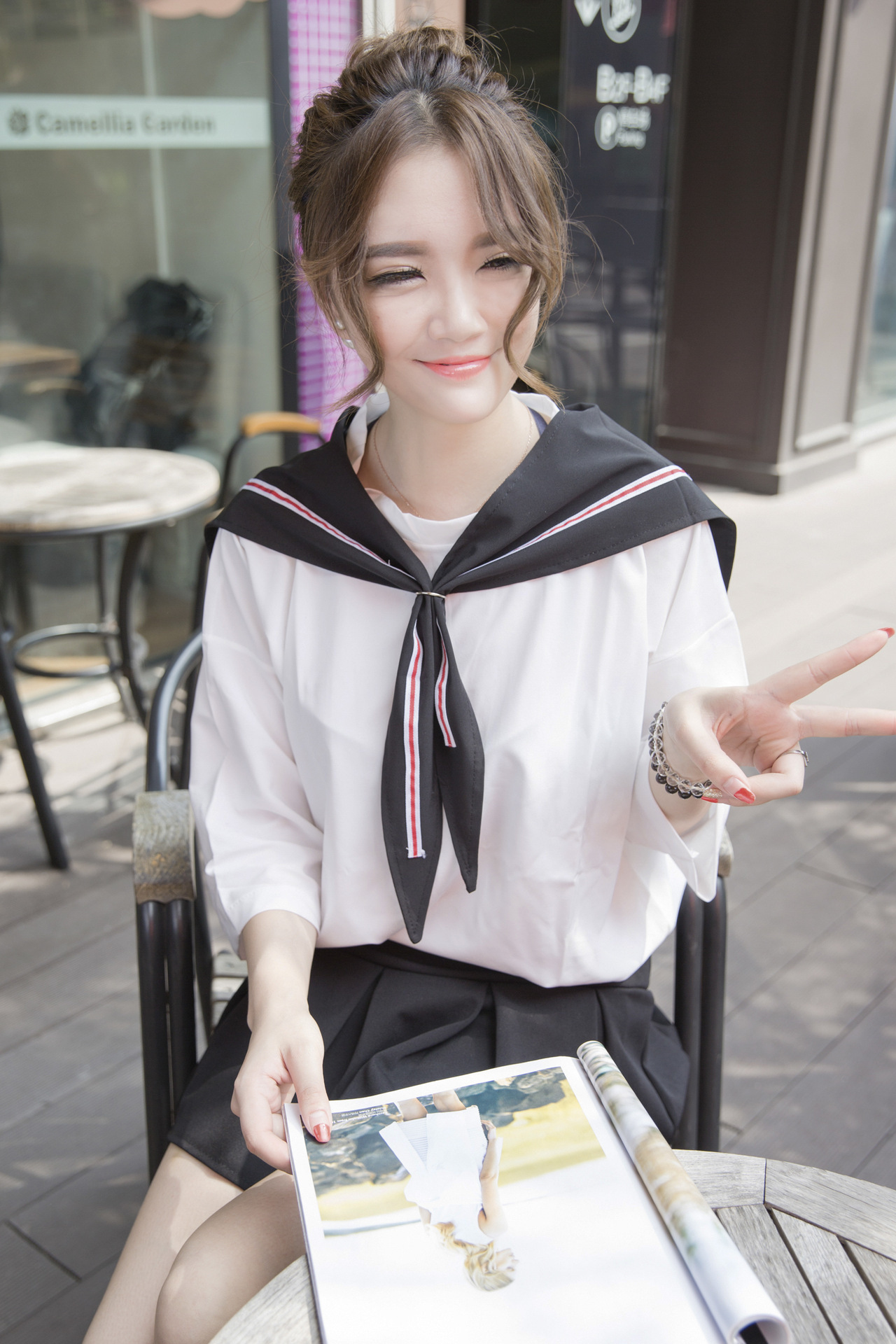 日系jk制服女学生班服校服大领子水手服裤裙毕业服学院风套装夏