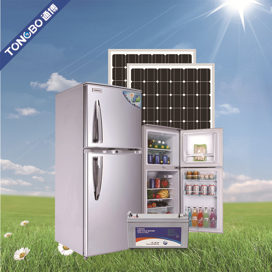 家用冷藏冷冻迷你小冰箱93l太阳能光伏冰箱