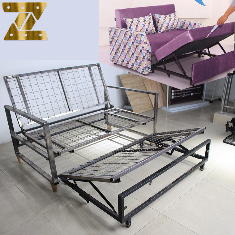 多功能沙发客厅小户型 两人推拉伸缩可隐藏沙发铁架家具五金配件