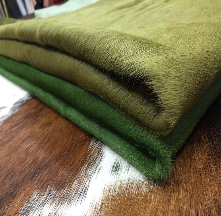 绿色马毛皮优质仿草皮色真马皮皮厂价直销建筑模型用多种颜色现货