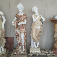 福建石雕汉白玉雕塑西方人物 三美神欧式人物雕刻来图设计工厂