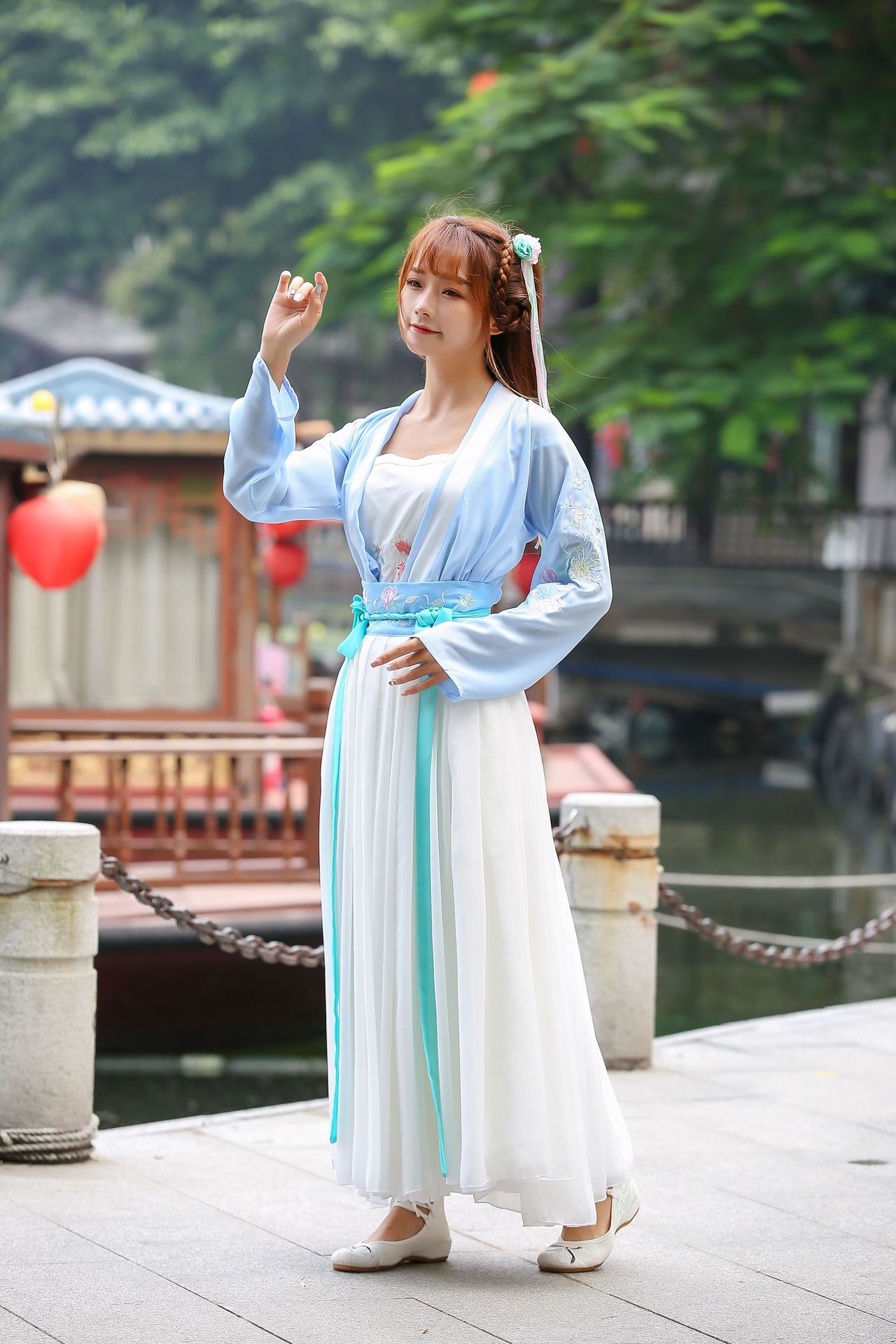 汉元素襦裙日常汉服民国学生班服古风改良女装古装中国风春秋套装