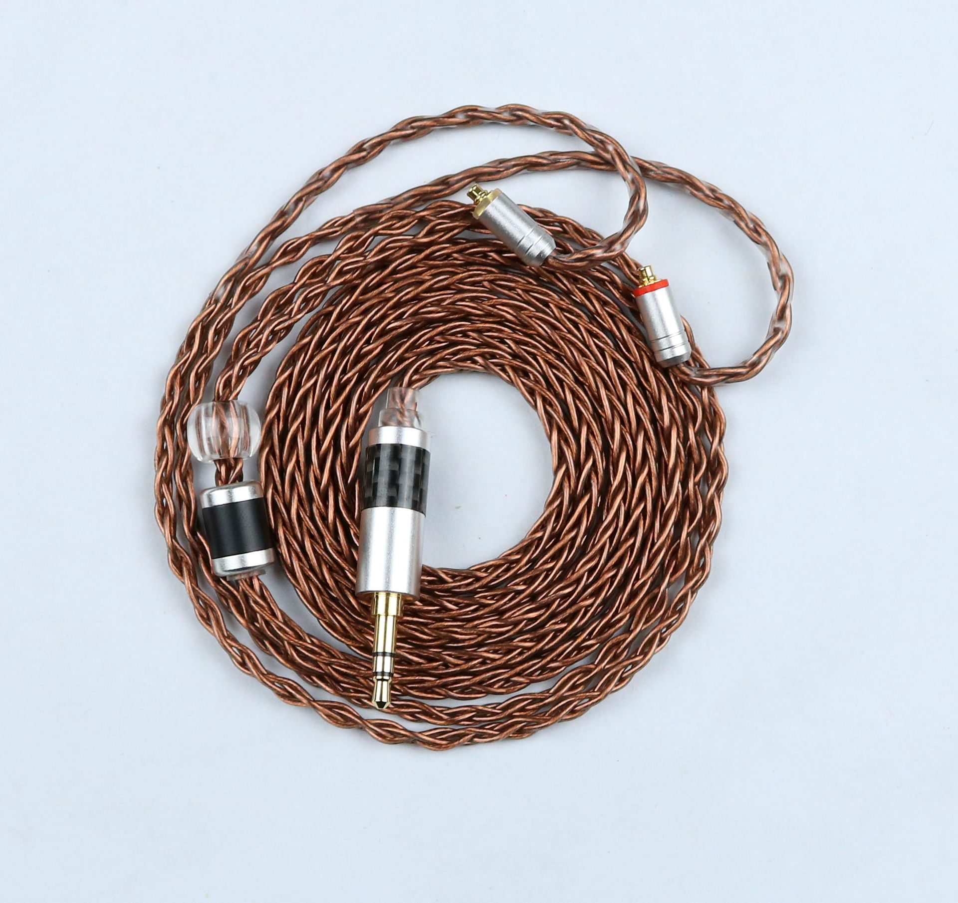 单晶铜镀银3.5耳机升级线se535 se846 舒尔hifi线材diy定制厂直销