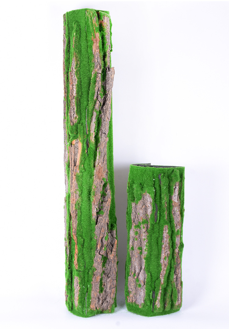 仿真树皮管道装饰绿叶藤条室内阳台包柱子假花假树水管遮挡假树皮