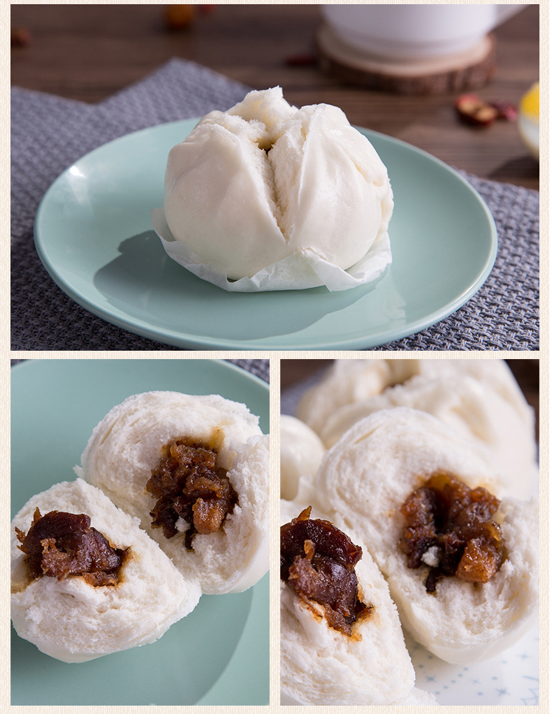 笑口叉烧包45克学生早餐批发包子点心厂家直供特色美味食品