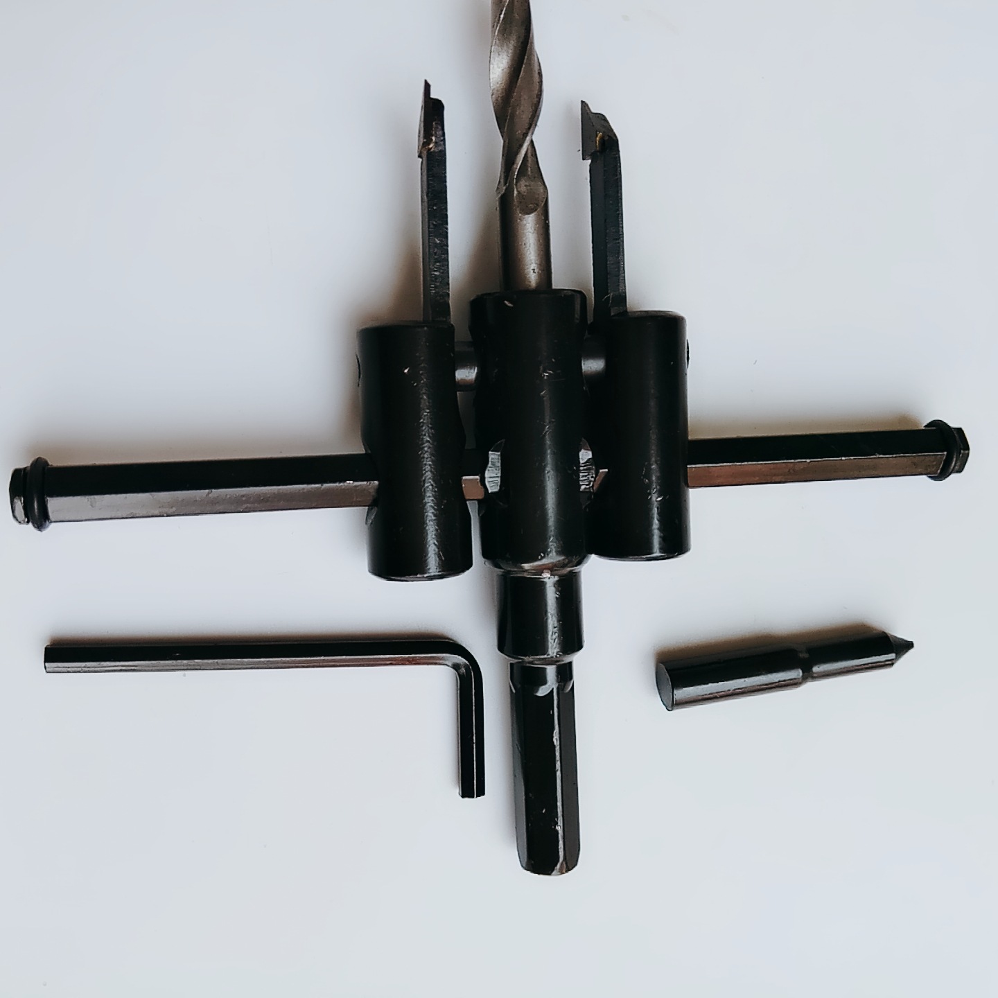 可调式飞机型扩孔钻钻石膏板吊灯口钻头合金刀头批发飞机型开孔器