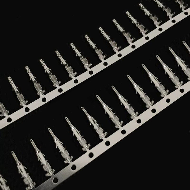 小5557/5559连接器端子3.0mm间距空中对接公母胶壳铜簧片冷压端子