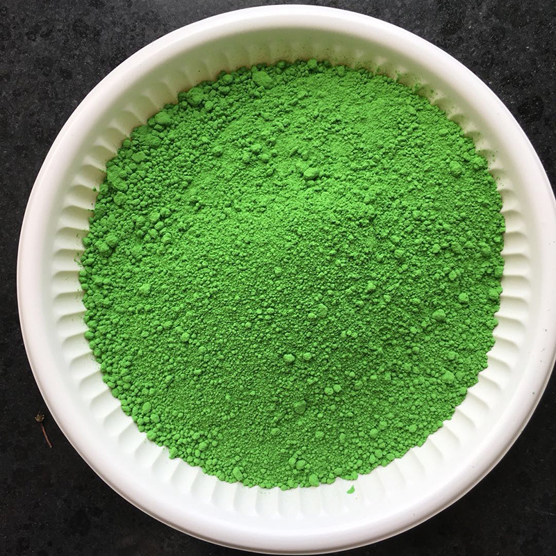 厂家批发美术绿 翠绿 无机氧化铁颜料 氧化铁绿