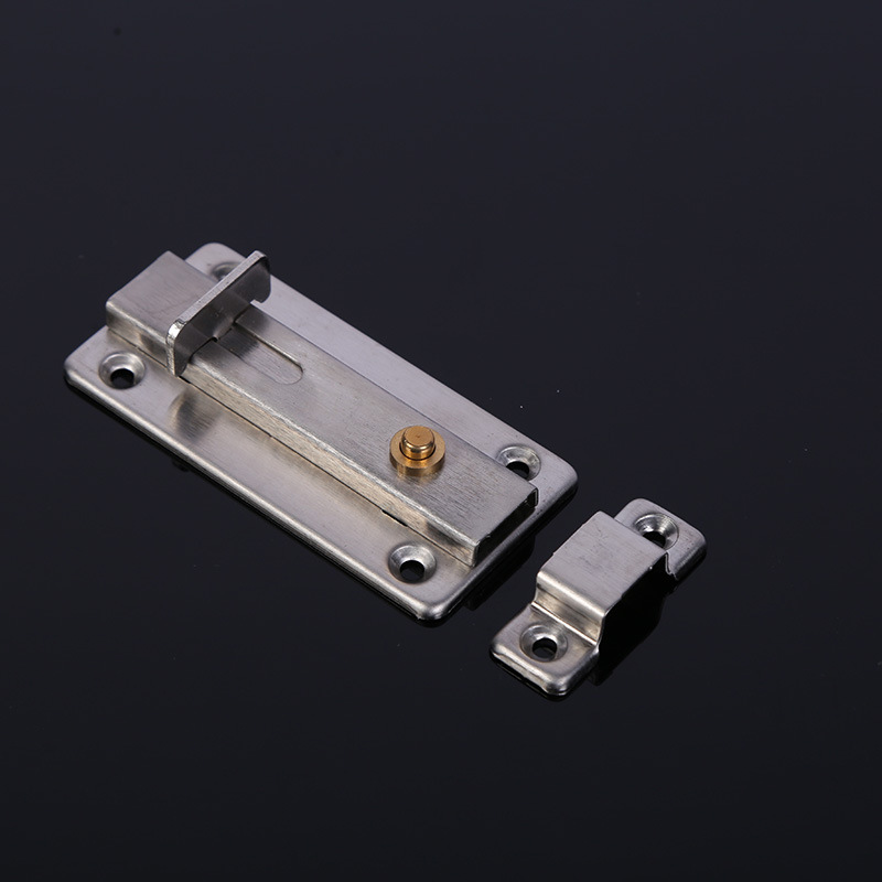 不锈钢门销 全自动按钮弹簧插销 门窗安全插销门闩门扣