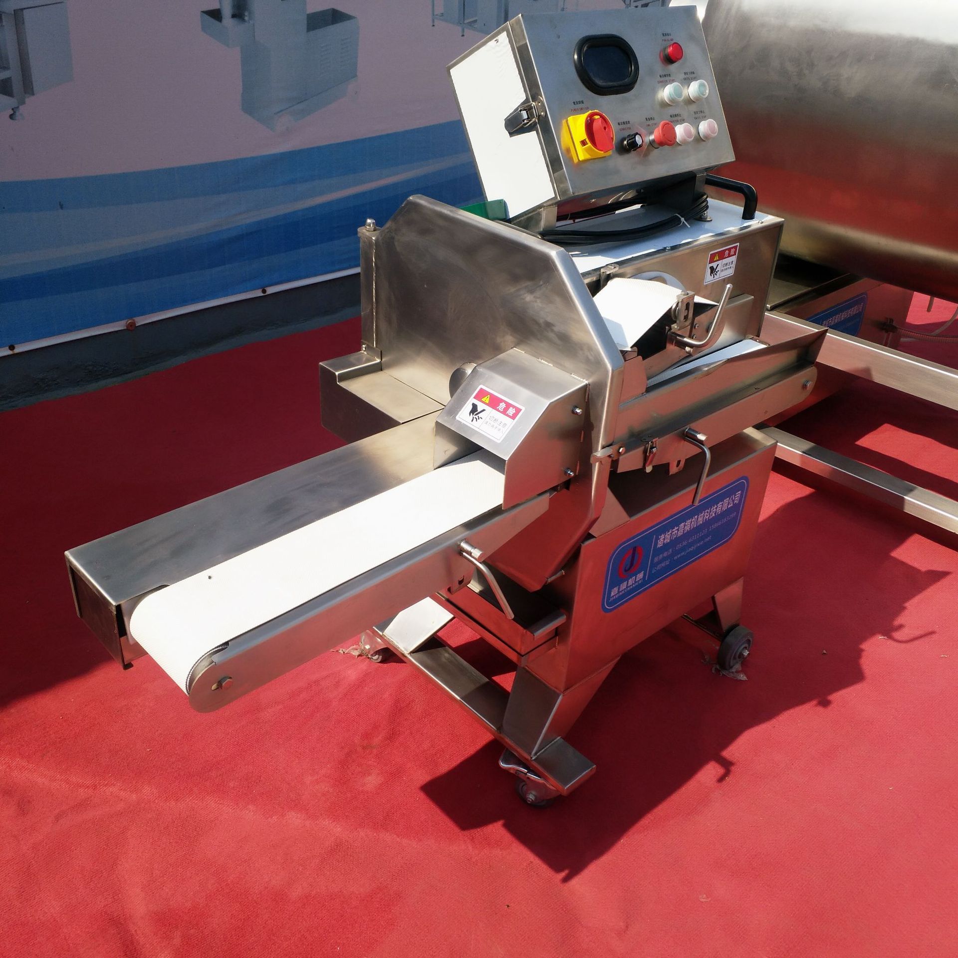 现货卤肉切片机 商用熟肉切片机 不锈钢切片切丝机 熟牛肉切片