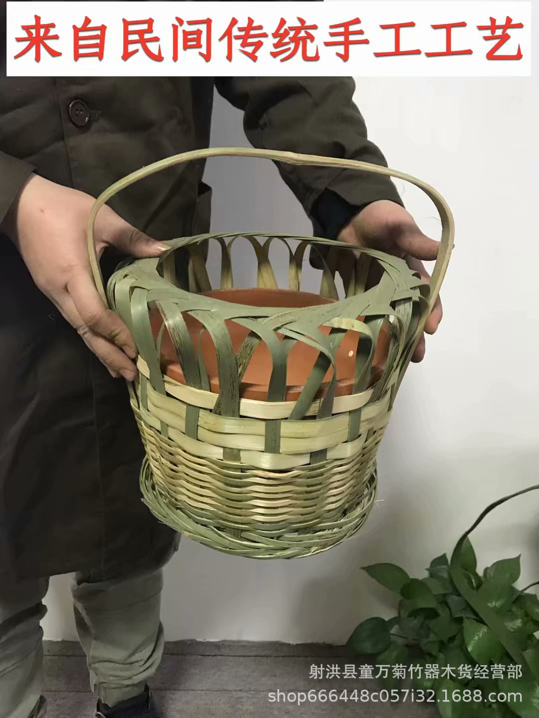 取暖火笼烘笼火炉取暖器烤火盆木炭火熜暖手宝烤火灰笼竹编非电炉