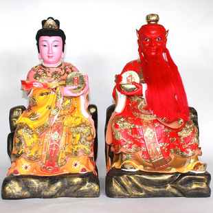 日月星君 神像树脂佛像工艺摆饰 树脂工艺品加工定制尺寸自选