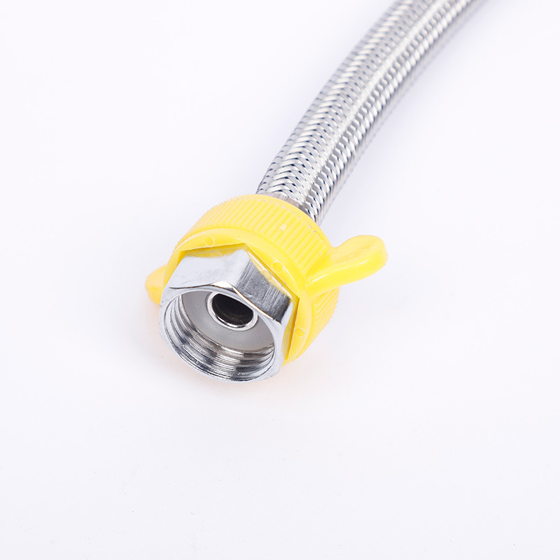 Source Factory Stainless Steel Woven Pointed Hose Explosion-Proof Metal Hose Hot and Cold Faucet Water Inlet Hot and Cold