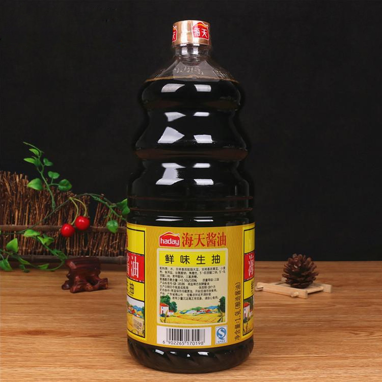 海天鲜味生抽1.9l*6桶 美味鲜酱油 炒菜凉拌菜酱油
