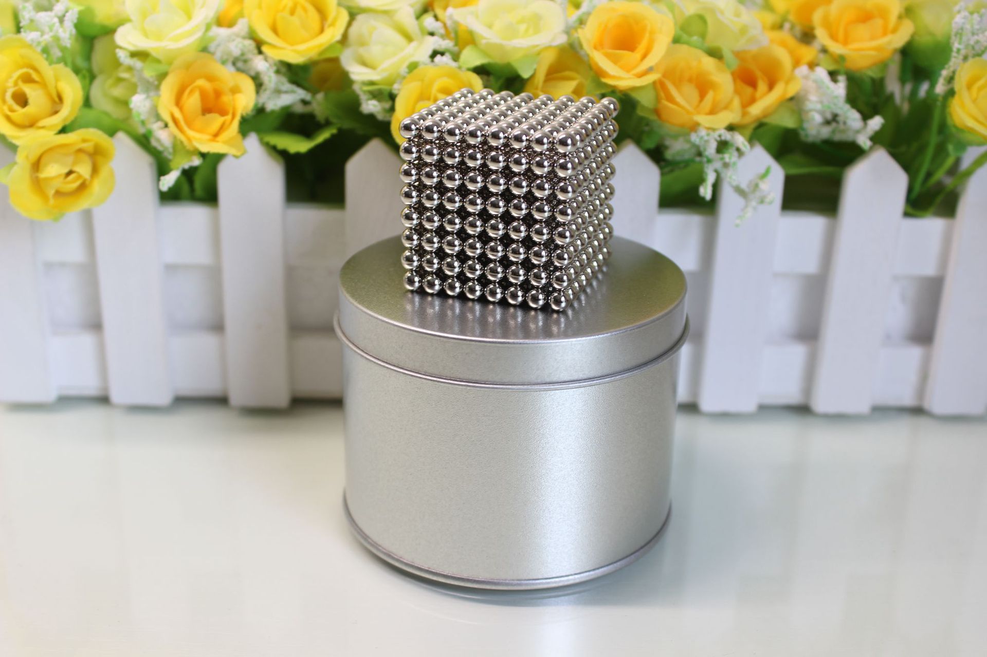 3mm512颗 磁球巴克球磁力球磁力魔方 拼图玩具厂家直销 银色 混色