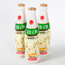 新鲜鲜榨天贝豆奶 320ml瓶装原味豆汁 常温蛋白豆奶饮料厂家直销