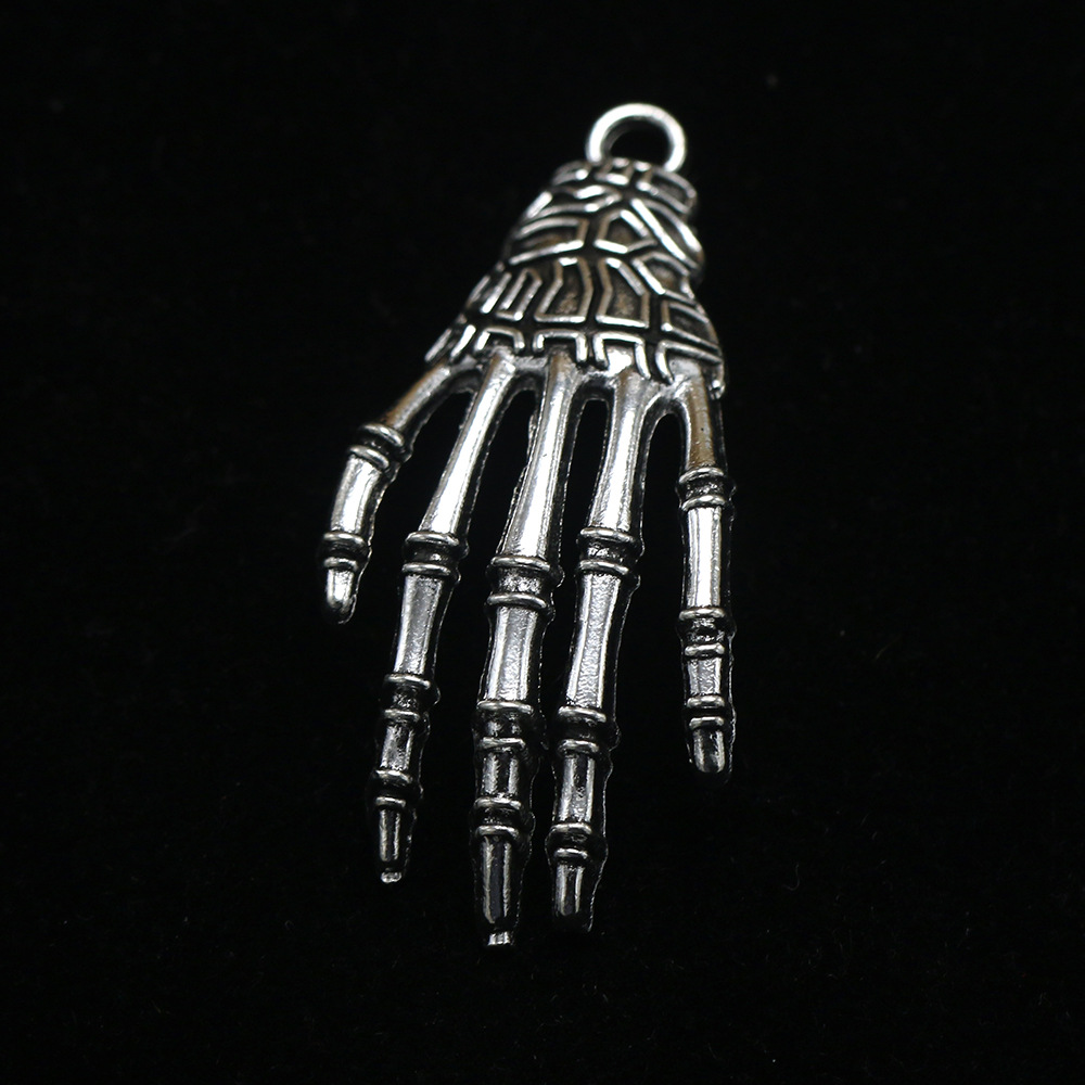 复古合金骷髅鬼爪挂件 手掌吊坠 项链手链耳环吊坠 diy 饰品配件