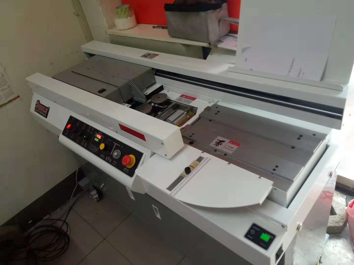 思普乐55e胶装机投标文件书籍装订机器热熔胶胶条全自动装订台式