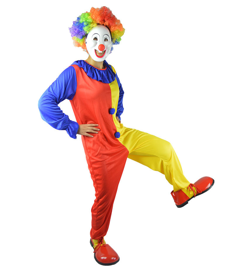 万圣节化妆舞会魔术师表演道具服装燕尾小丑服装装扮小丑衣套装