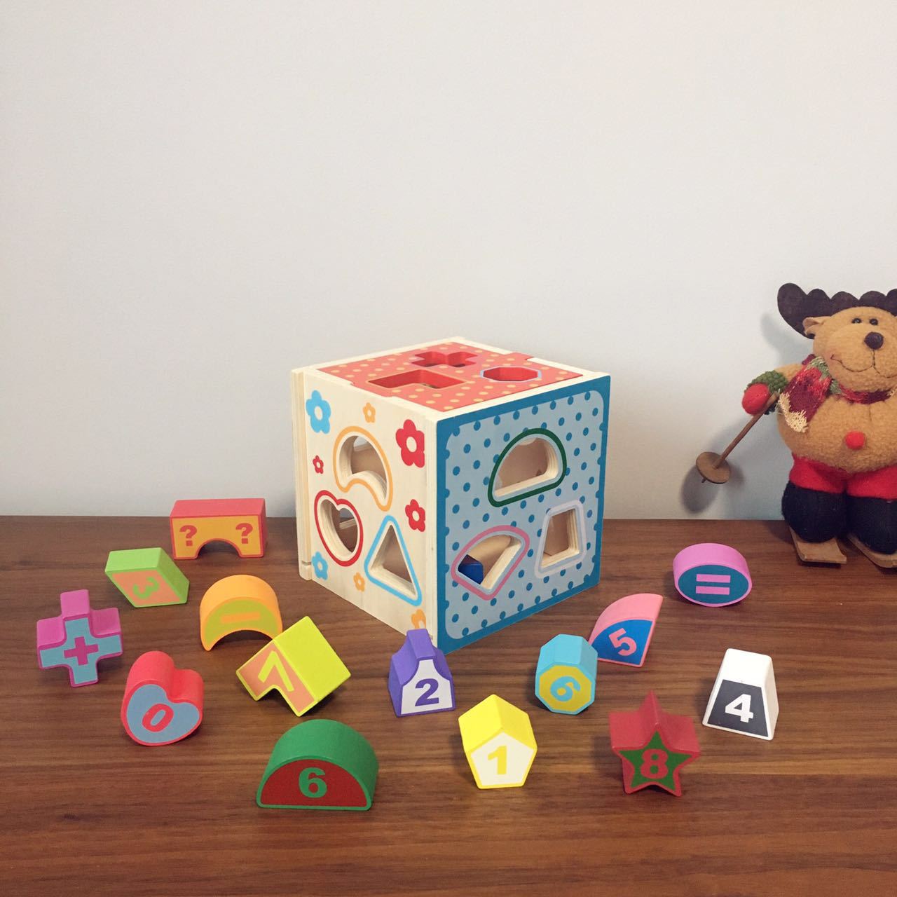 儿童早教益智开发玩具1-2-3周岁男女小孩宝宝形状配对积木智力盒