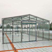 不锈钢结构阳光房楼顶晾衣室防尘夹胶玻璃屋顶户外暴晒房子亚克力