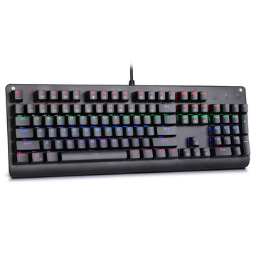 e元素k9999机械键盘 彩虹背光 青轴 lol cf 吃鸡游戏键盘自主换轴