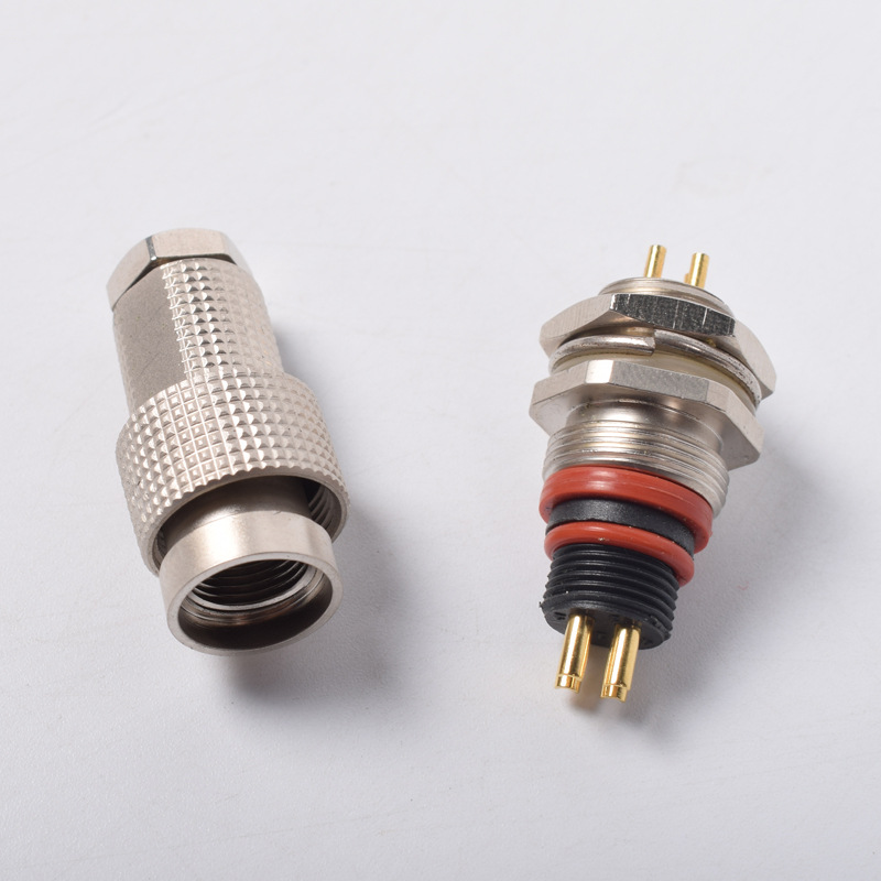 2-6t供应推荐新款航空对接头w12 防潮圆口电缆连接器插头插座