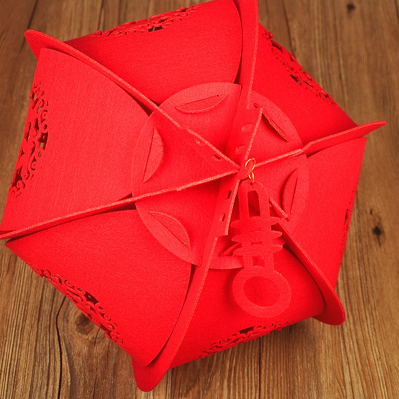 毛毡春节挂件灯笼 灯笼春节 福字 挂件 春节吊饰