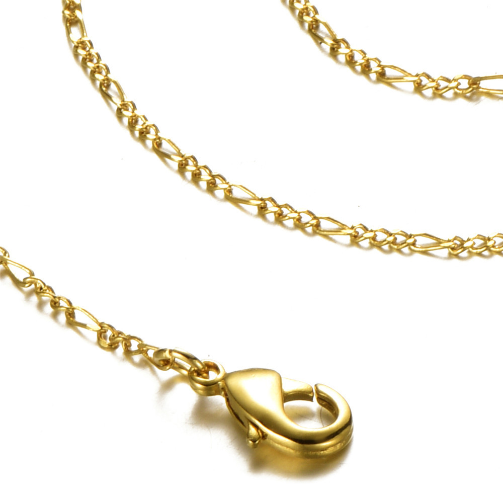 欧美流行时尚罗马项链 经典罗马链铜质项链 镀真金持久保色饰品女