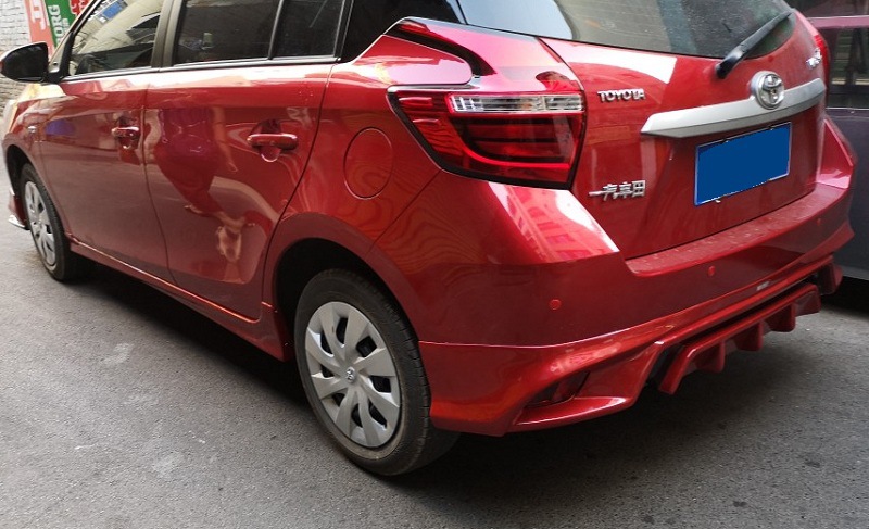 适用2017-18款丰田新威驰大小包围威驰fs改装前唇 后唇 侧裙 尾翼