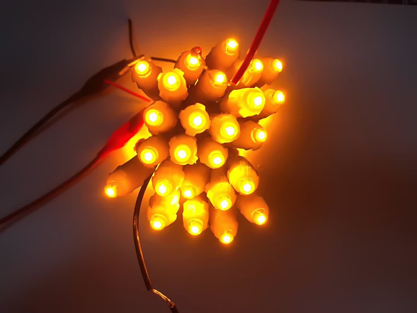 美陈led12v外露灯9mm/12mm穿孔灯发光字灯串防水广告招牌模组灯