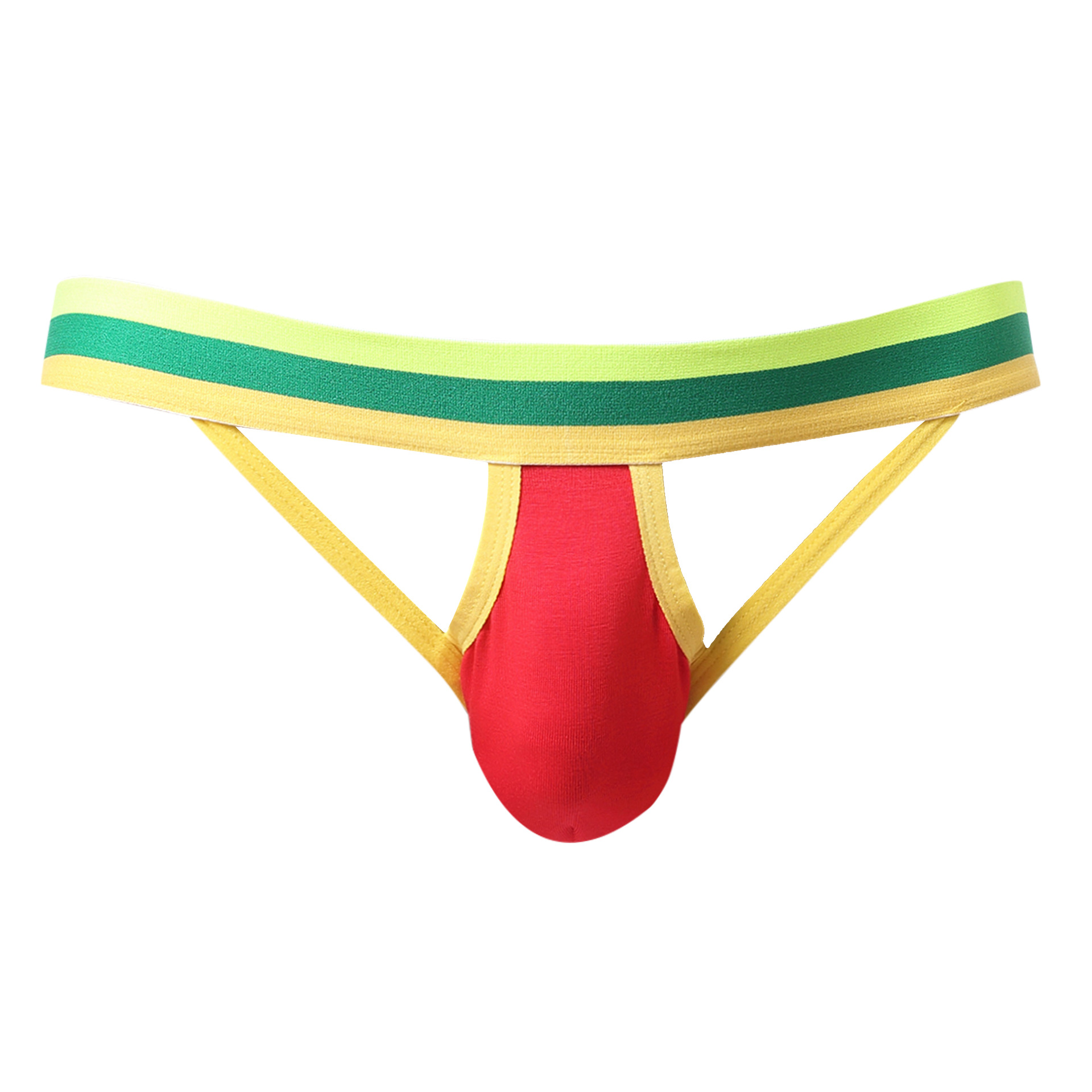 隆将新款性感纯色透气棉质u凸双丁t裤棉露臀男士内裤304