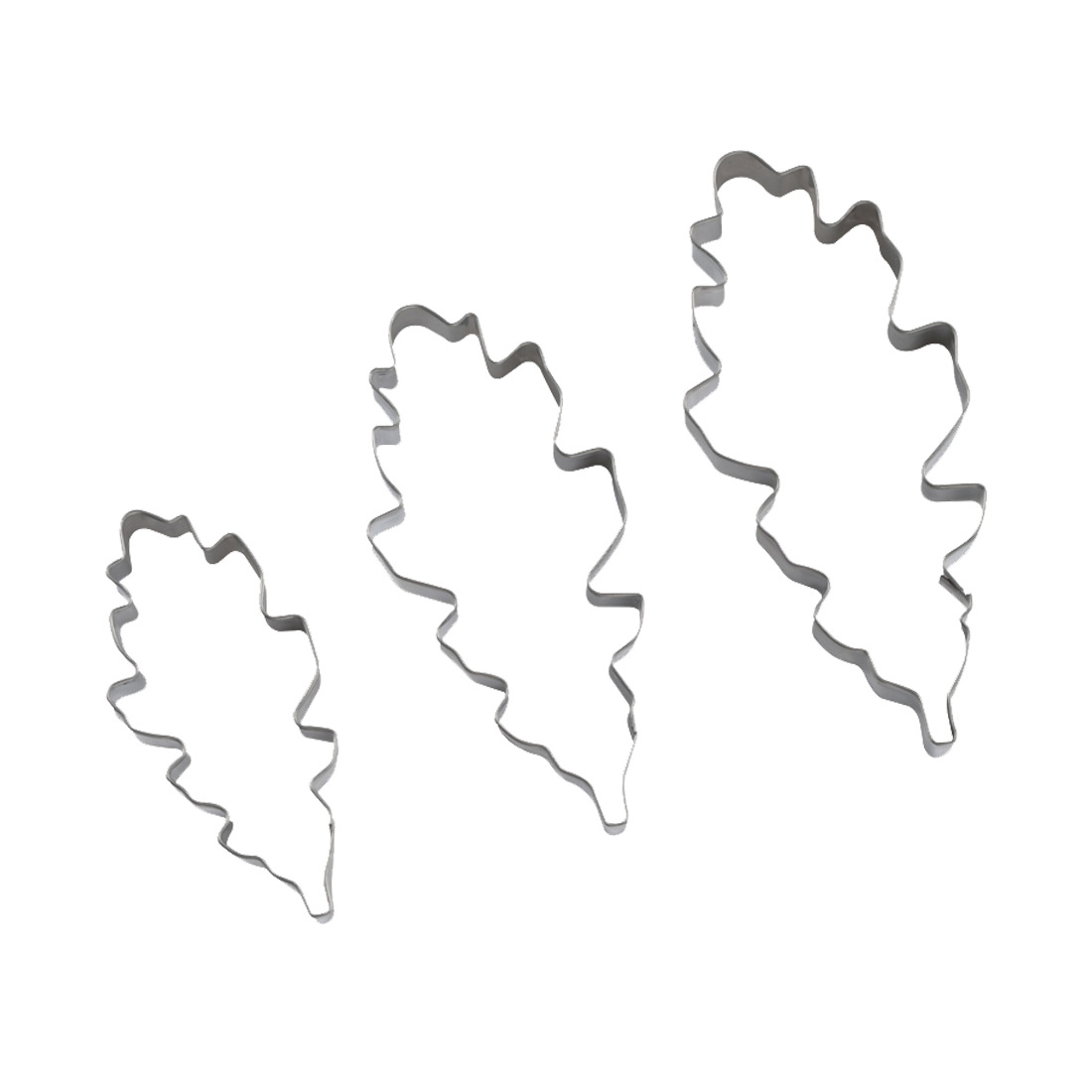 家庭烘焙模具 仿真花卉郁金香不锈钢模具 翻糖蛋糕切模压模 4件套