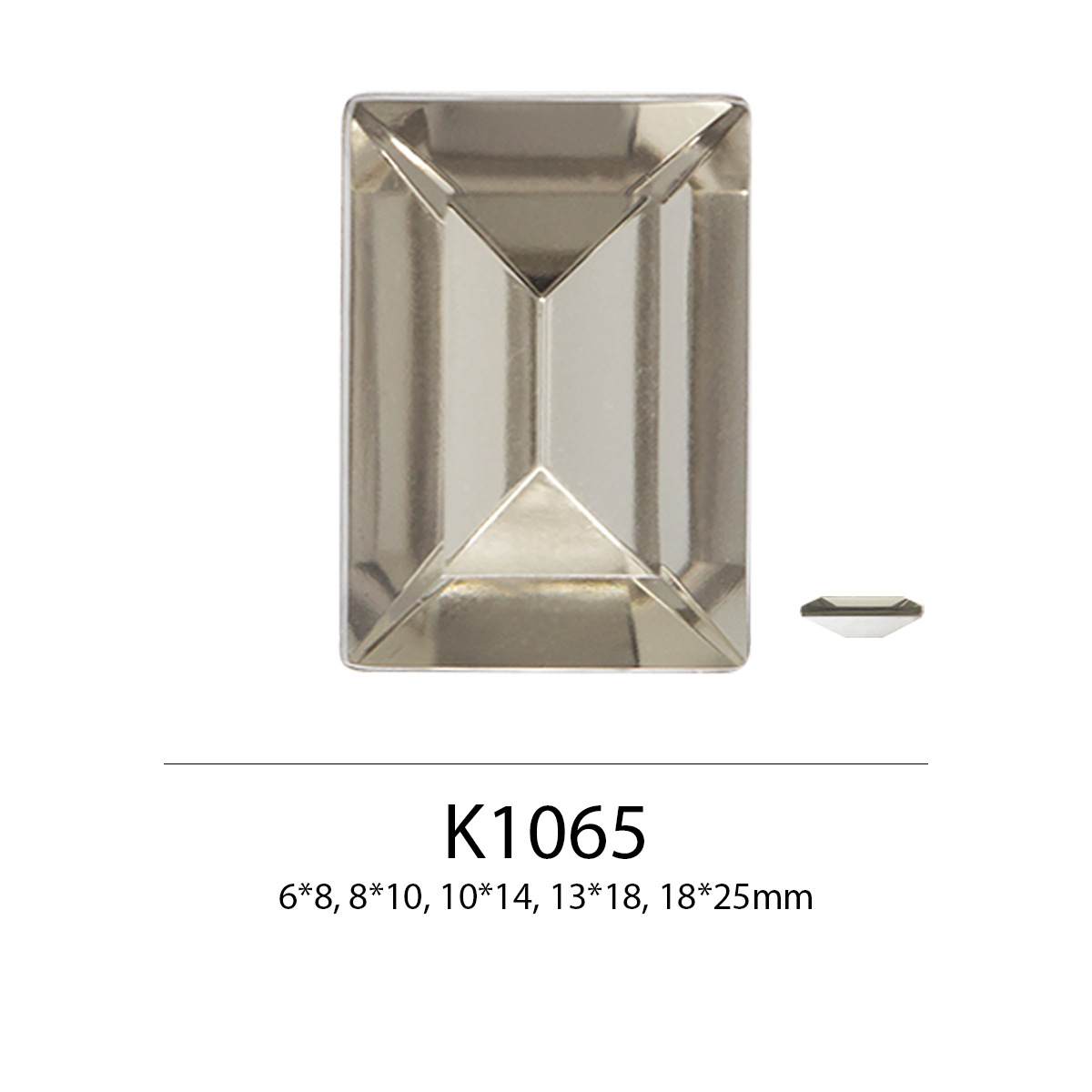 现货批发供应 长方形 尖底无孔亚克力钻 手机diy饰品服饰配件材料