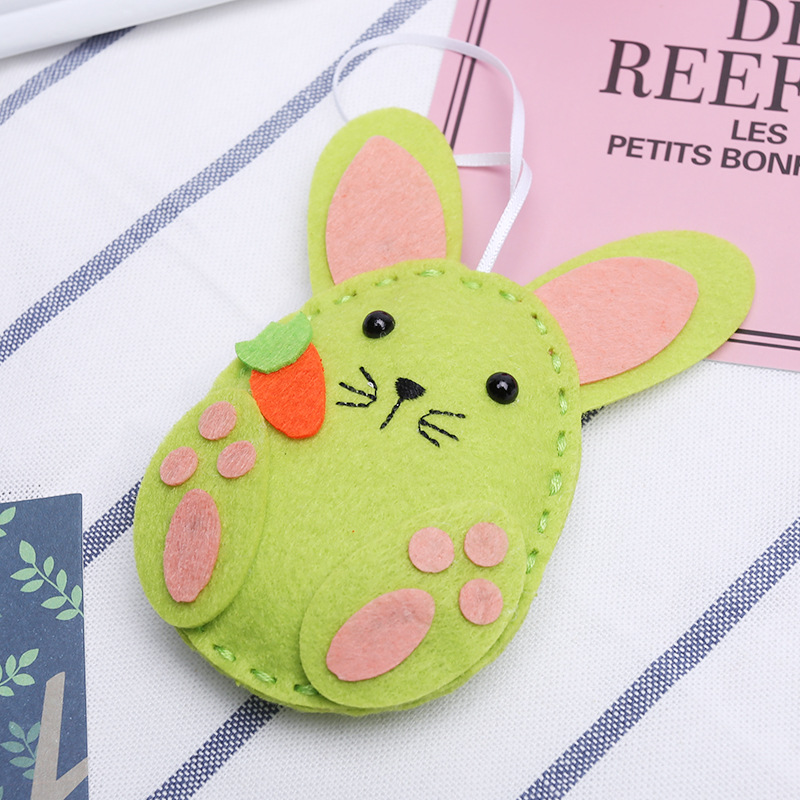 少儿diy挂件小萝卜兔创意不织布挂件布艺创意diy儿童材料