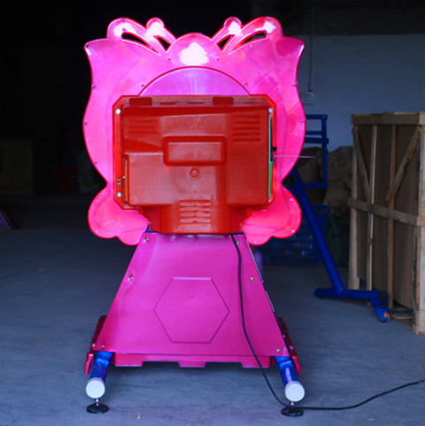 2021新款彩蝶摩天轮摇摆机旋转升降摇摇车kt猫儿童投币蝴蝶摇摇车