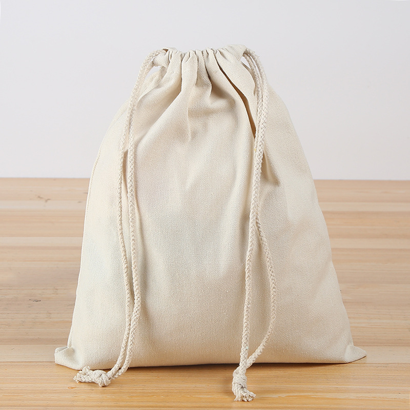 帆布束口袋_帆布束口袋 双肩抽绳背包袋 收纳环保棉布拉绳袋可定制印