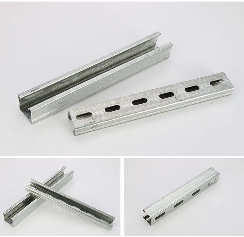 风管横担光伏支架镀锌c型钢 热浸锌 多种规格 厂家直供来电咨询