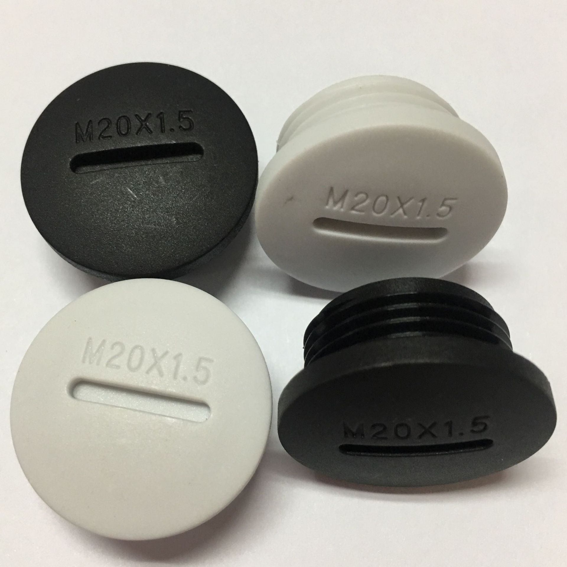 塑料闷盖m20*1.5尼龙堵头 面板螺纹孔塞圆形 防水防尘