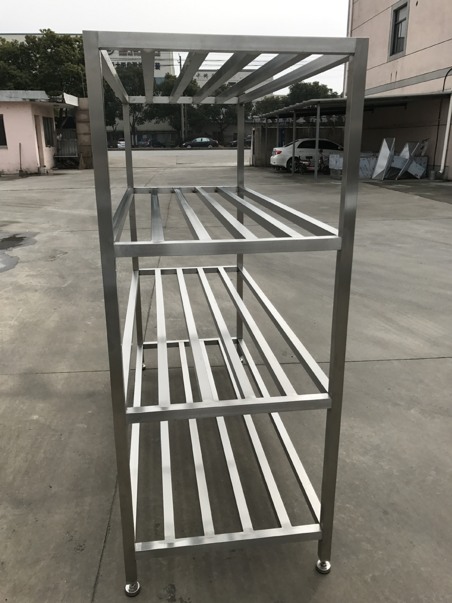 304不锈钢材质三层晾干架储物货架 仓库厨房置物架不锈钢货架