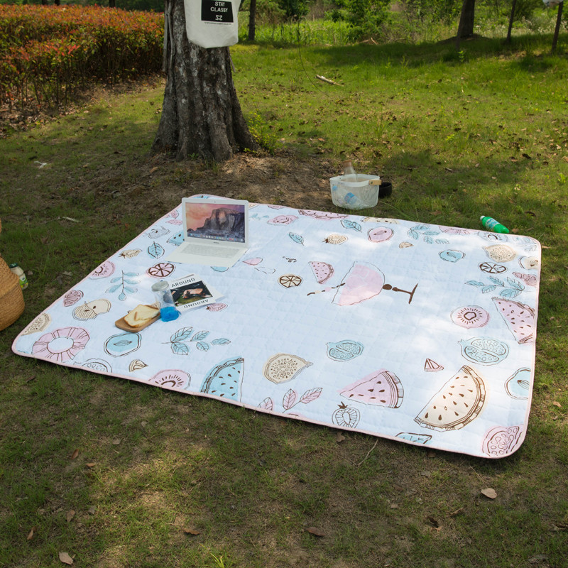 加大防水防潮户外野餐地垫草坪垫子卡通儿童爬行垫便携可折叠地毯