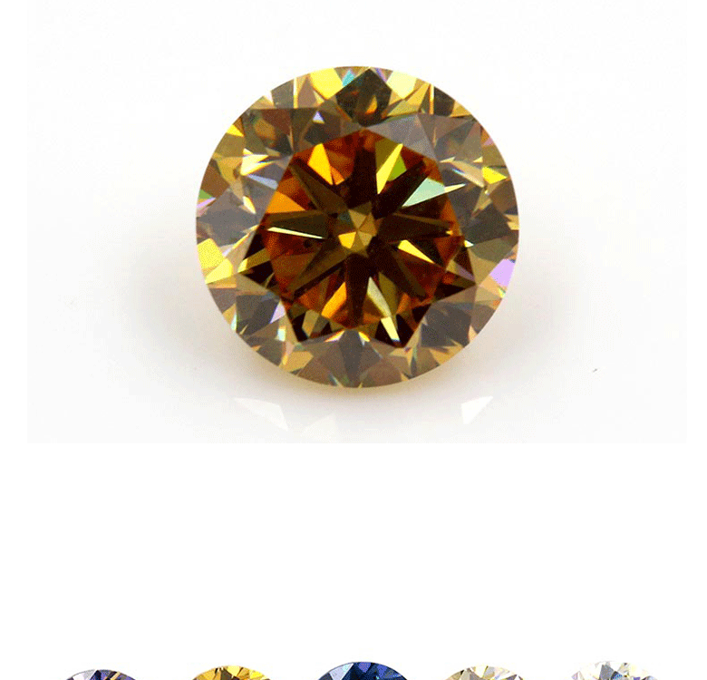 人造钛酸锶 裸石宝石 6mm 圆形 珠宝首饰配石