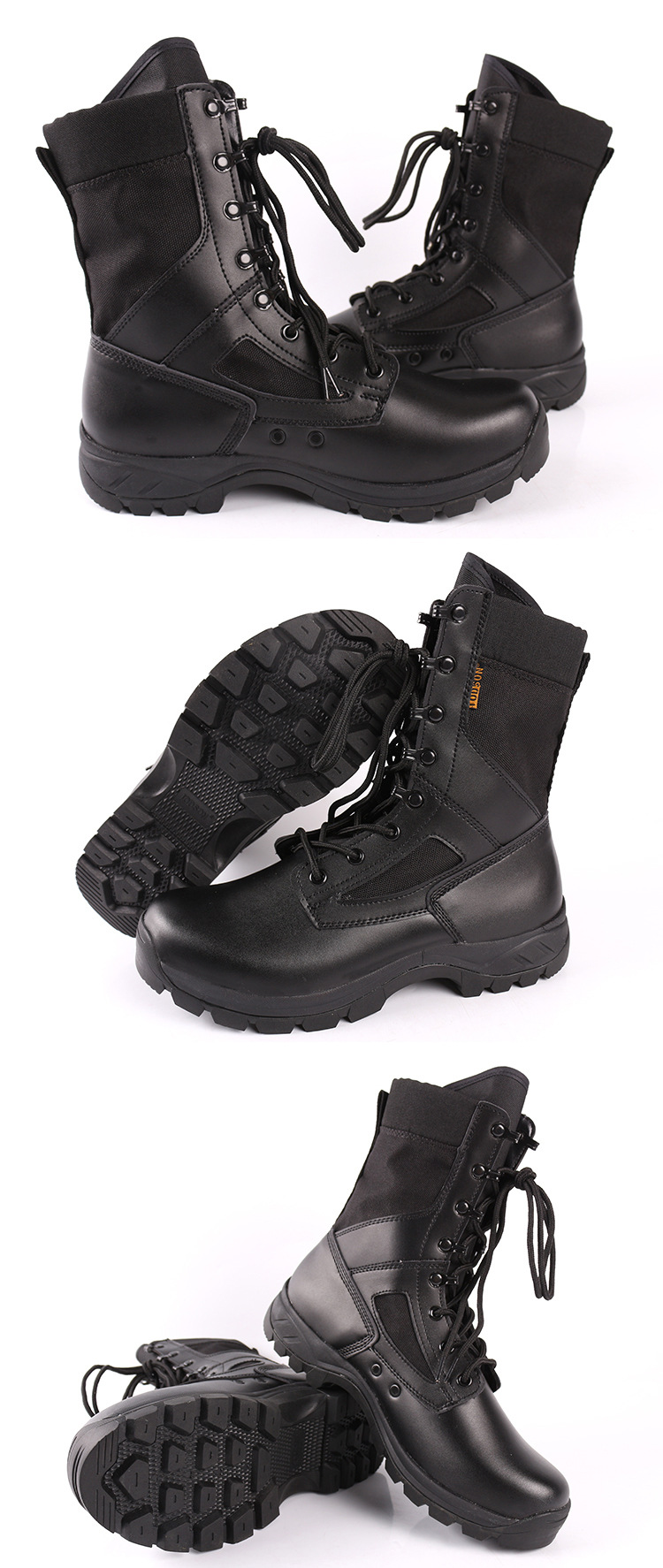厂家直销批发作战靴战术靴登山鞋511全皮沙漠靴黑色夏季 低帮军