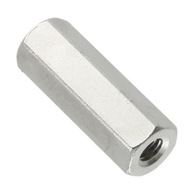 六角长螺母 m4 s=7 碳钢 环保蓝锌