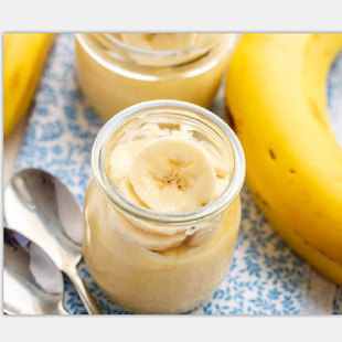 批发果肉纤维丰富 增加新鲜口感及香气 南美香蕉酱香蕉泥香蕉浆