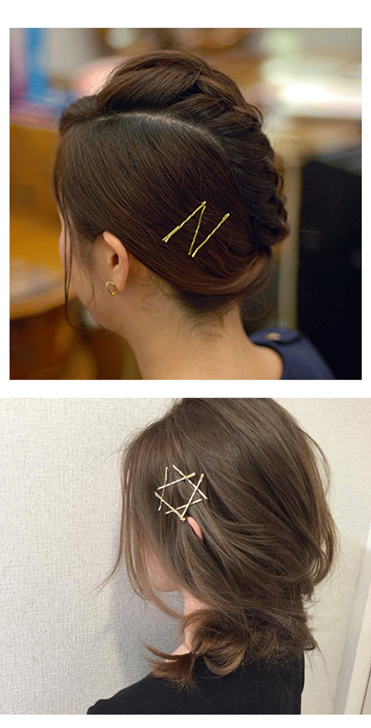 韩版发夹盘发发饰发卡烤漆波纹一字夹刘海头发夹子波浪钢夹不掉漆