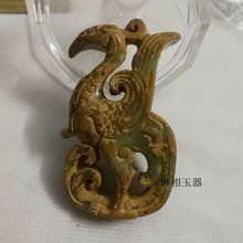 岫玉仿古做旧玉手把件 双面雕工 会销地摊卖古玩收藏批发一件代发