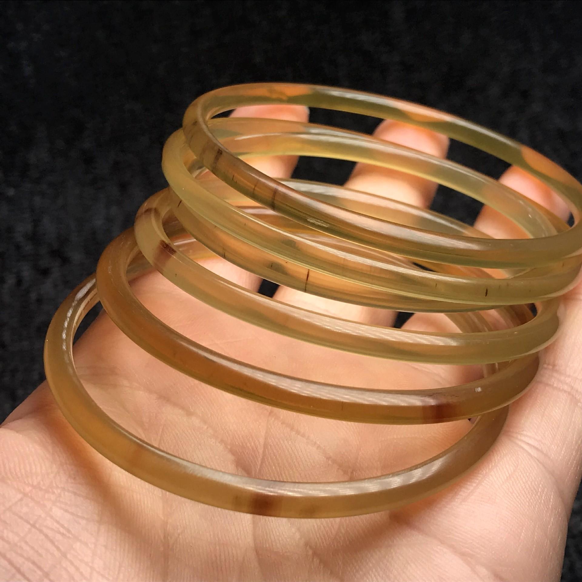 民族风时尚精美复古镯子女 天然牛角手镯养生手环小饰品厂家直销